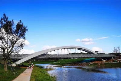 Stahl Fußgängerbrücke